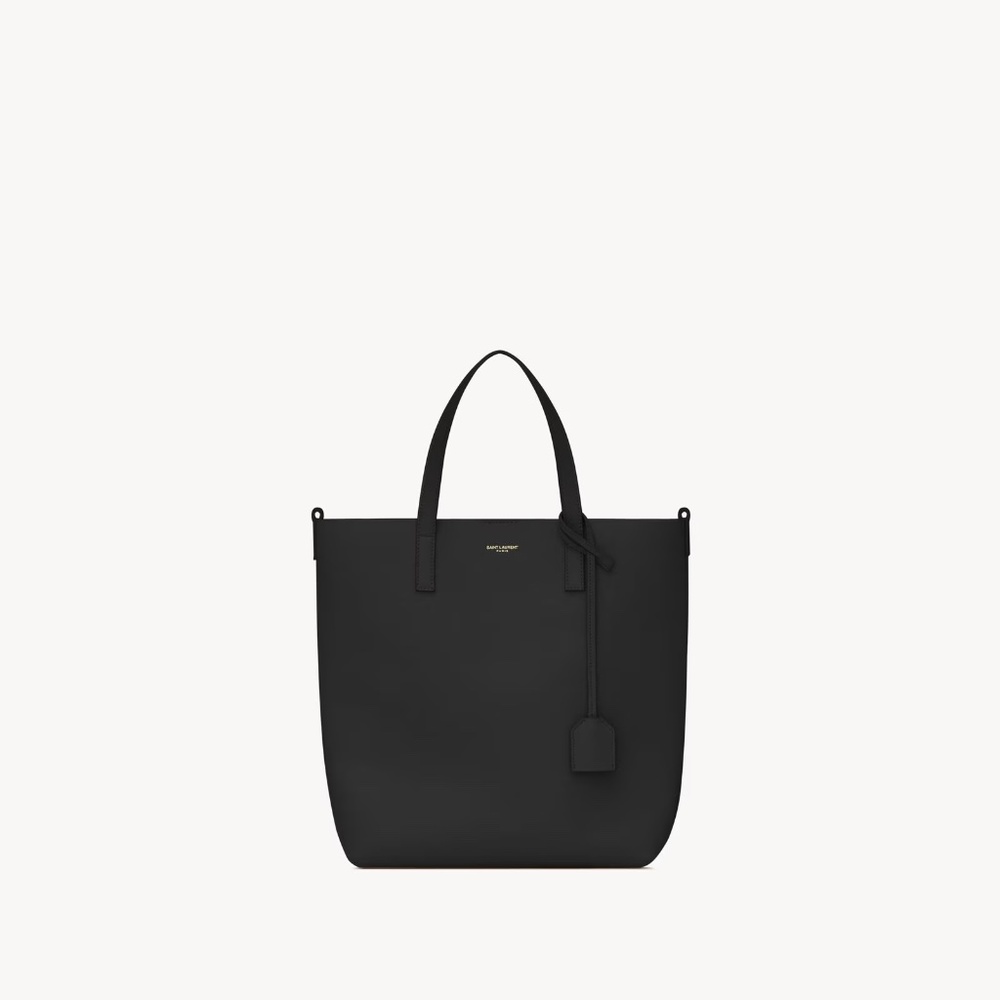 YSL SAINT LAURENT TOY SHOPPING TOTE IN LEATHER